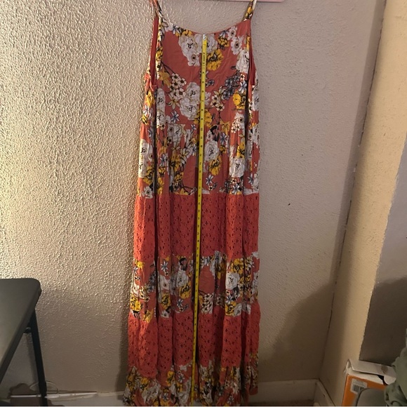 Listicle Floral Print Maxi Dress Flowy Lightweight Fall Layering Cottagecore - Picture 5 of 7